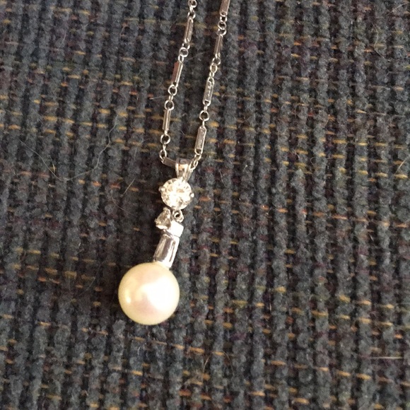 Cultured Pearl & Rhinestone Set - Picture 3 of 5